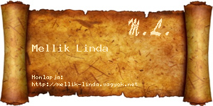 Mellik Linda névjegykártya